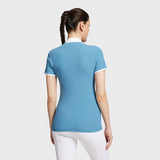 Kurzarm Turniershirt Adriatic Blue