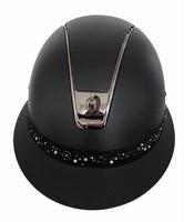 Samshield Miss Shield Shadowmatt Black mit Flower Swarovski Jewerly Noir - Reitsportwelt