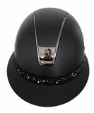 Samshield Miss Shield Shadowmatt Black mit Flower Swarovski Jewerly Noir - Reitsportwelt